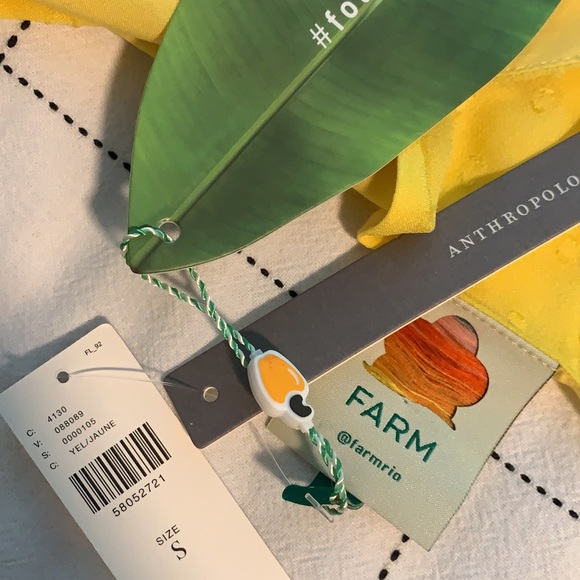 Gorgeous Farm Rio Dress in bold yellow - Picture 8 of 8